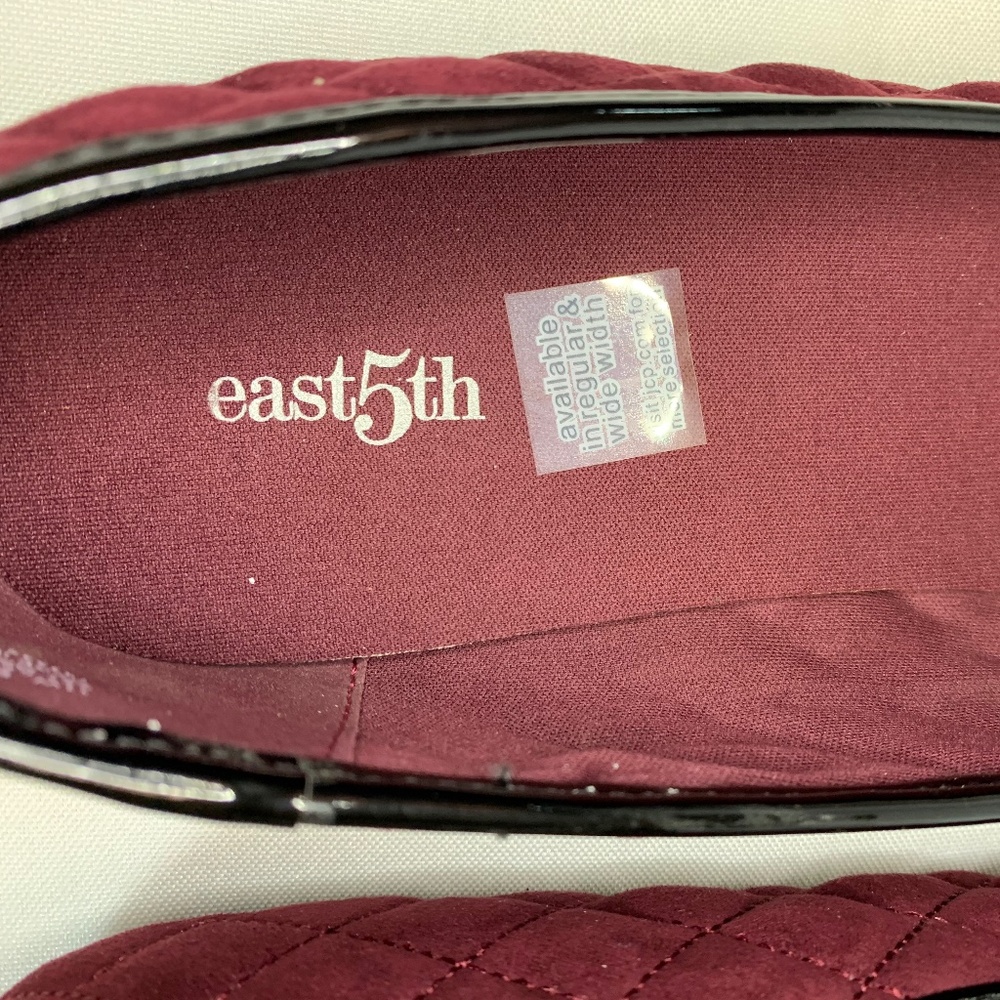 NIB! East 5th Slide on Dress Flats in Wine and Black! Size 11 W! - Picture 4 of 8
